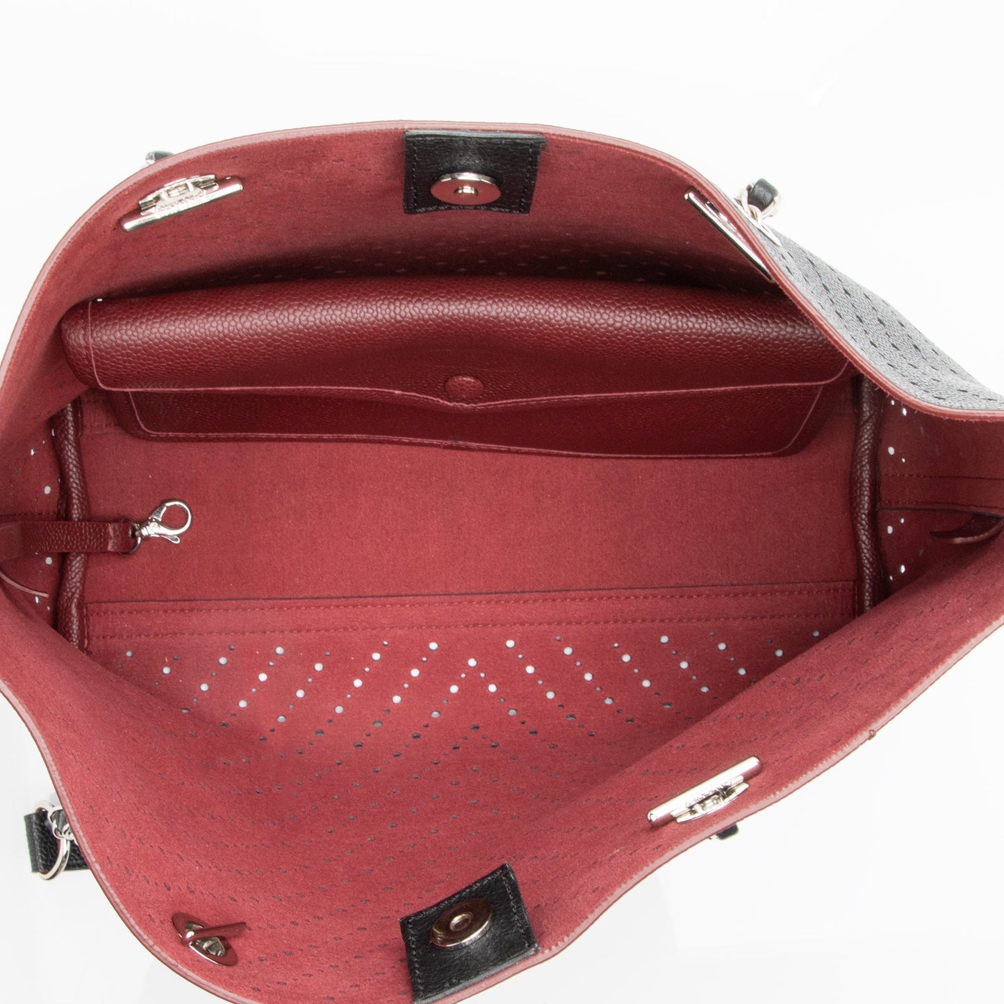Chanel Perforated Caviar Leather CC Shopping Tote (SHF-23460)