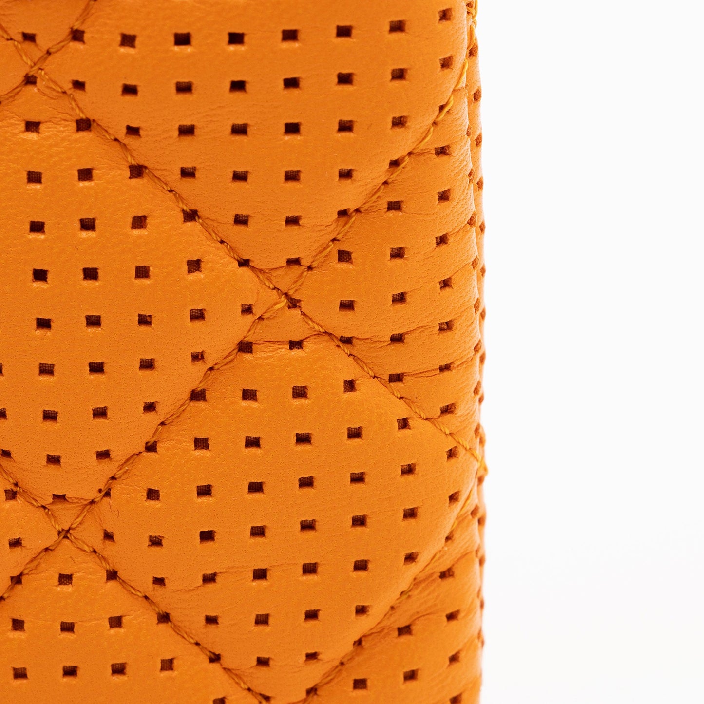 Chanel Perforated Leather Medium O-Case (SHF-1ENMya)