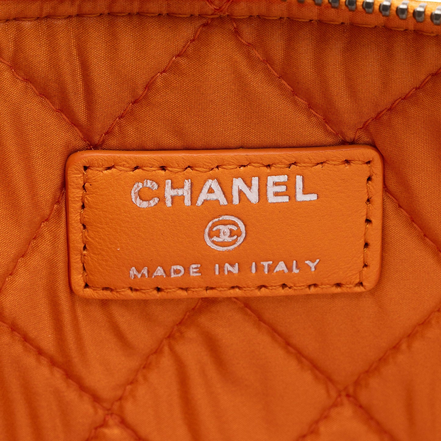 Chanel Perforated Leather Medium O-Case (SHF-1ENMya)