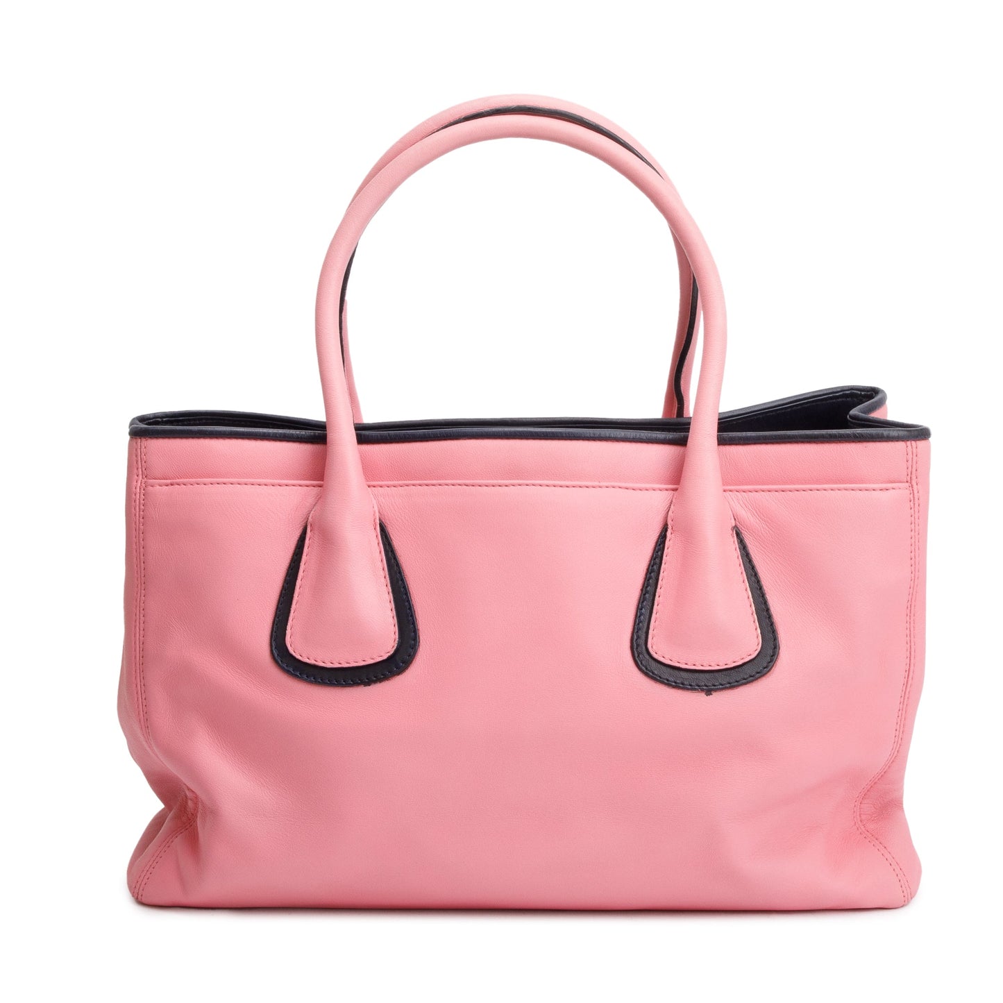 Chanel Pink Calfskin Leather Medium Executive Cerf Shopper Tote w/ Pouch & Authenticity Card