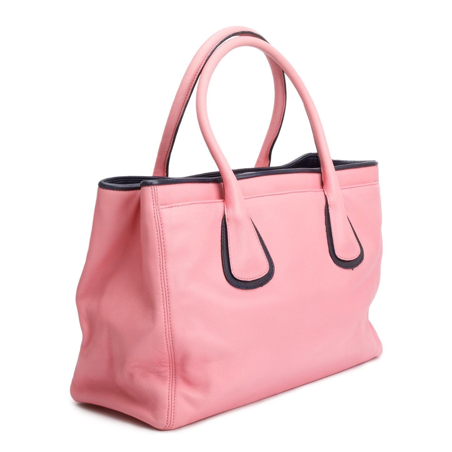 Chanel Pink Calfskin Leather Medium Executive Cerf Shopper Tote w/ Pouch & Authenticity Card