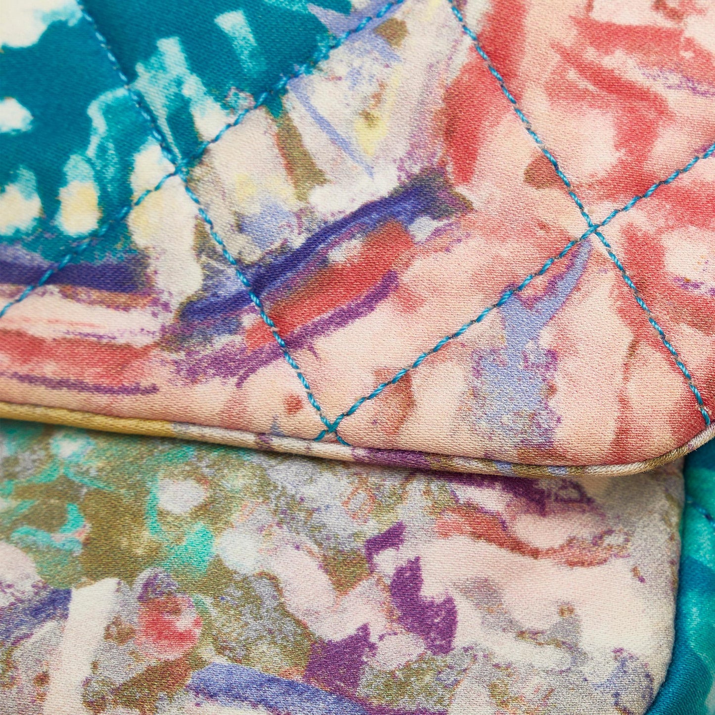Chanel Printed Canvas Watercolor Pochette Flap (SHG-LineIE)