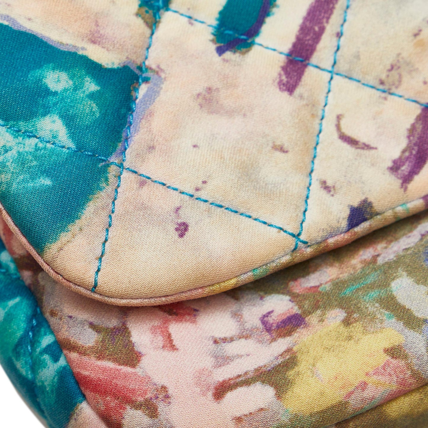 Chanel Printed Canvas Watercolor Pochette Flap (SHG-LineIE)