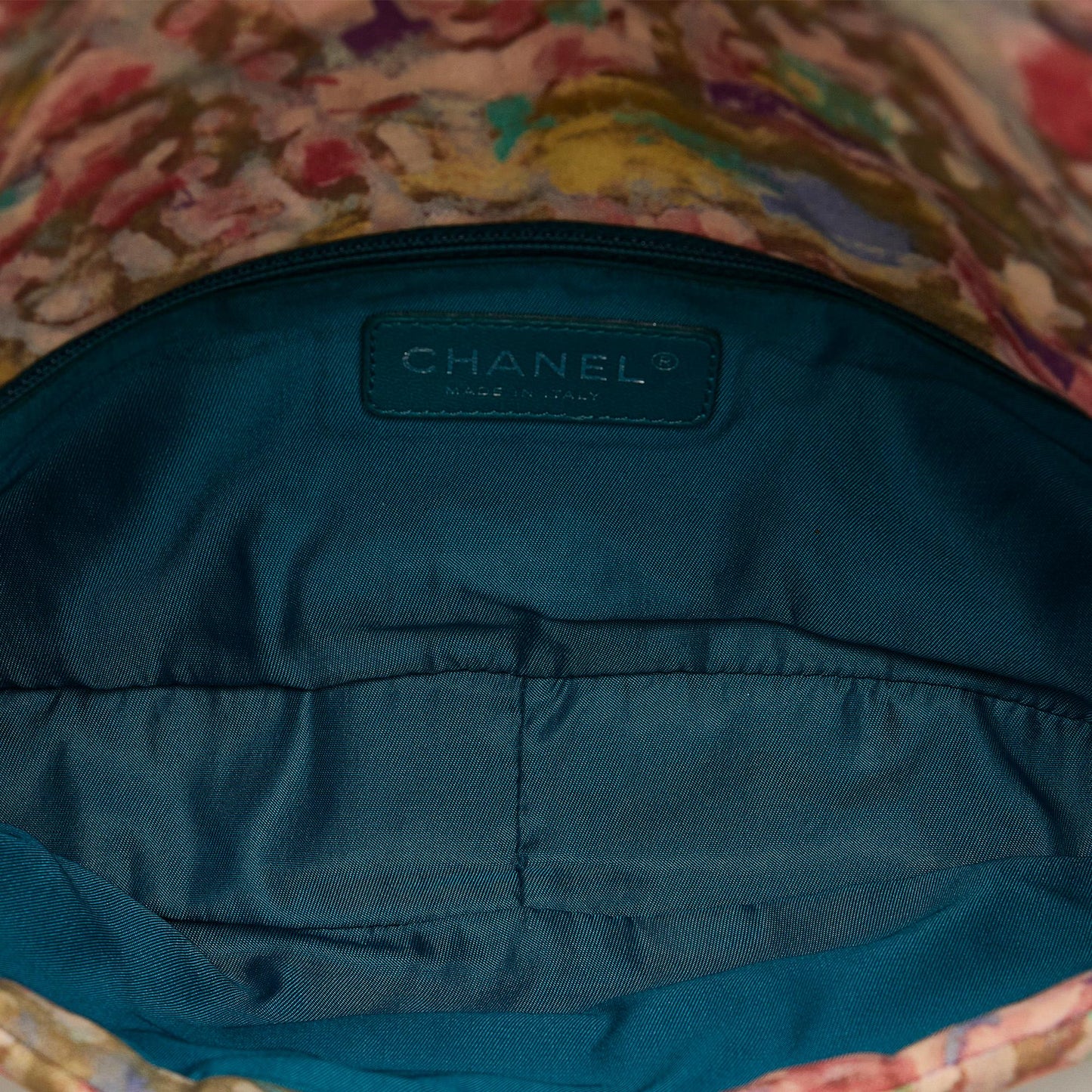 Chanel Printed Canvas Watercolor Pochette Flap (SHG-LineIE)
