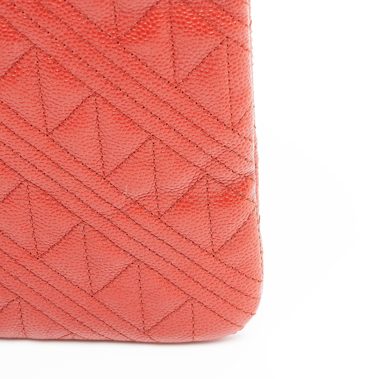 Chanel Quilted Caviar Leather Medium O-Case (SHF-AsHaeD)
