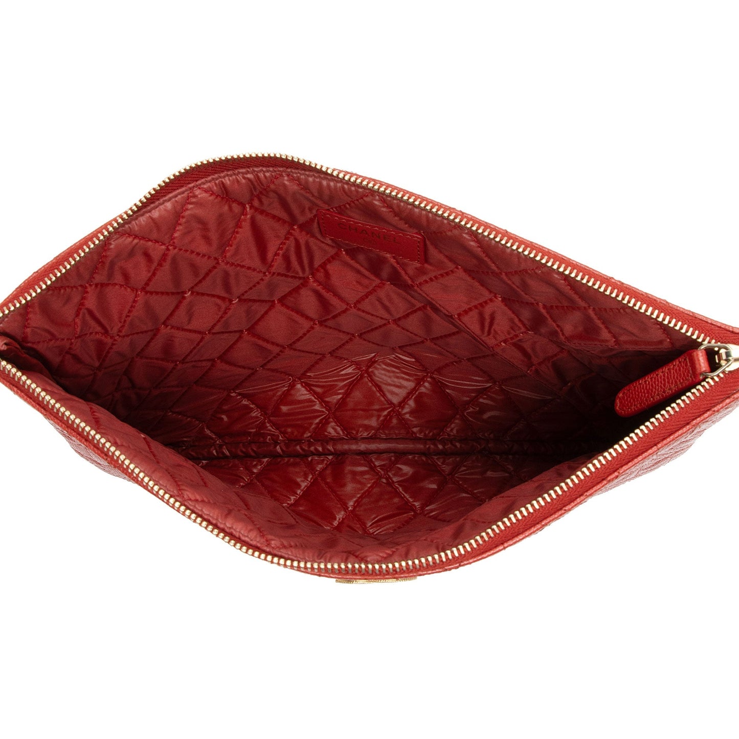Chanel Quilted Caviar Leather Medium O-Case (SHF-AsHaeD)