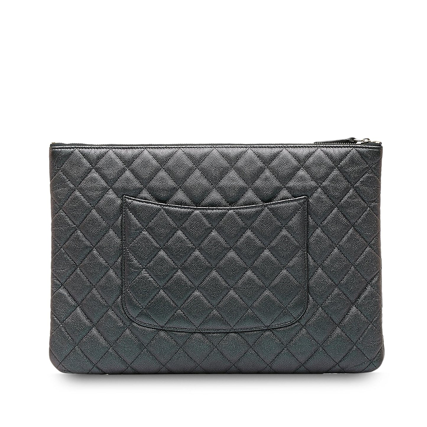 Chanel Quilted Caviar O Case Clutch (SHG-6m9479)