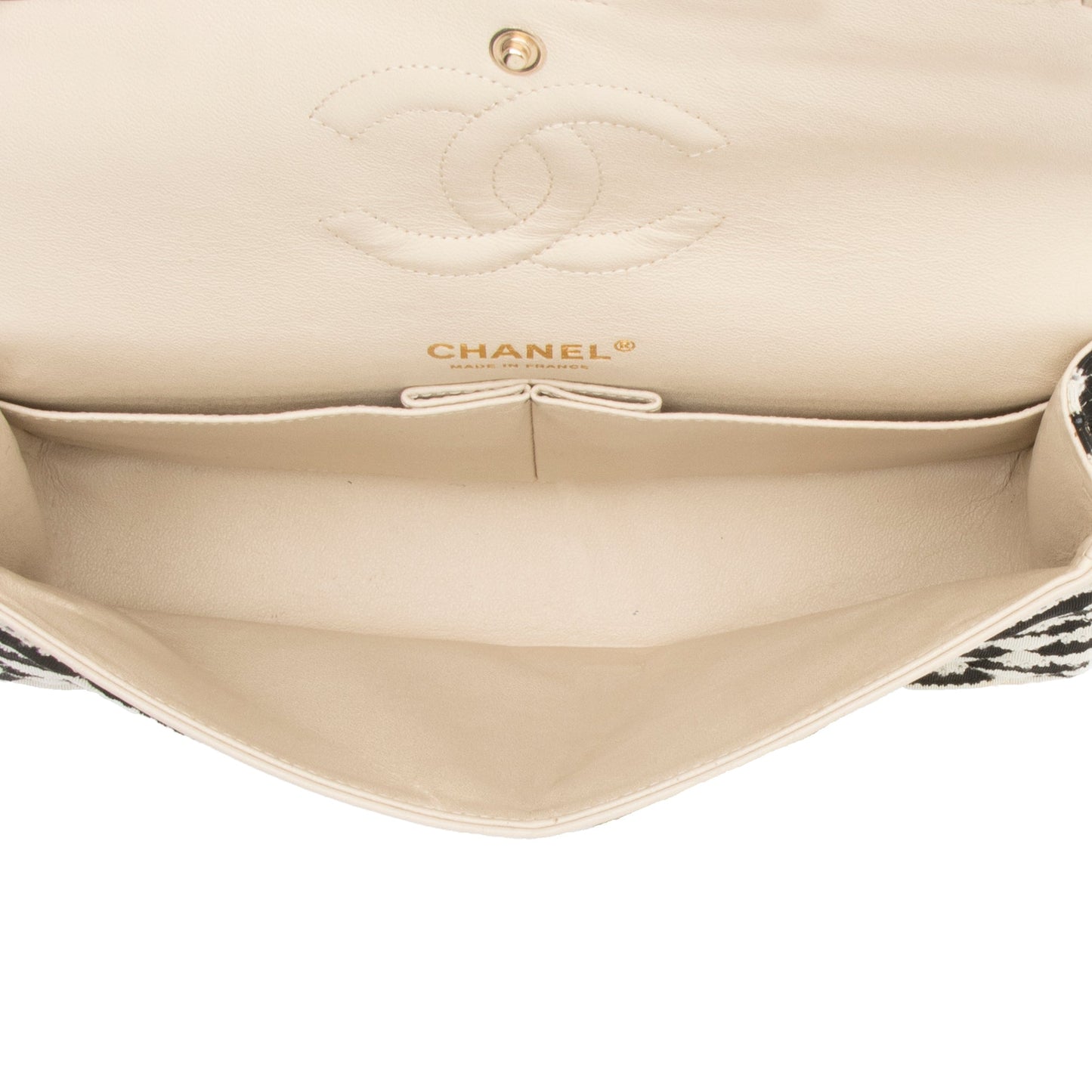 Chanel Quilted Jersey Pearl Coco Sailor Medium Flap Bag (SHF-23372)