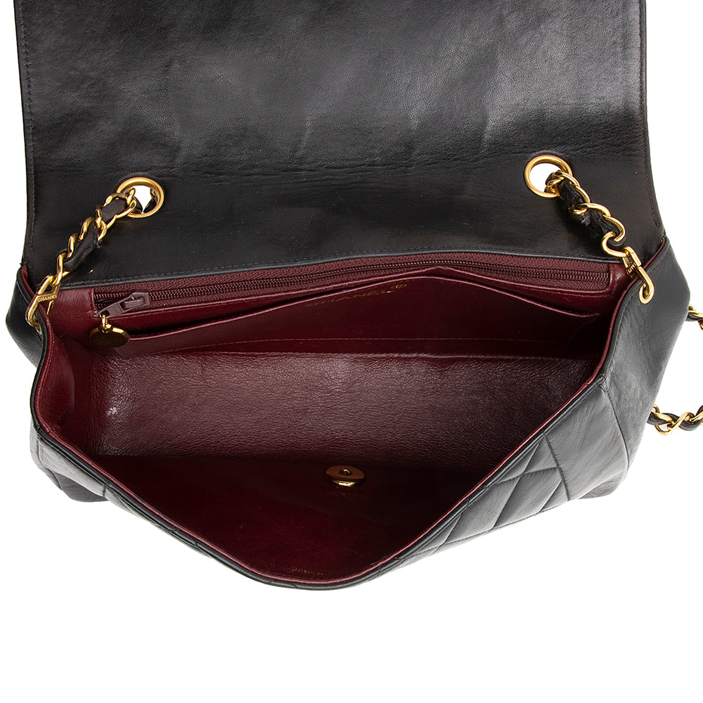 Chanel Quilted Lambskin Diana Single Medium Flap (SHF-20164)