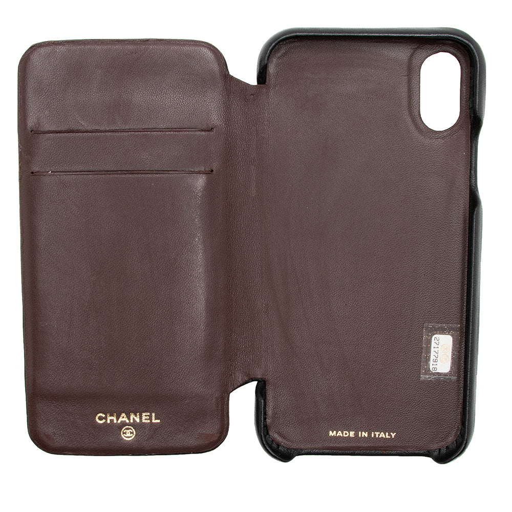 Chanel Quilted Lambskin iPhone X Case (SHF-16170)