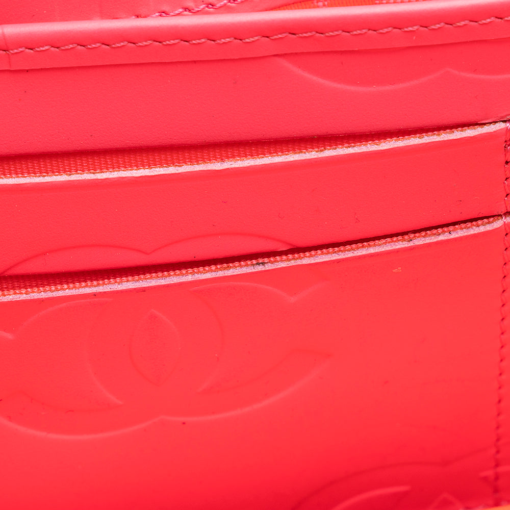 Chanel Quilted Lambskin Ligne Cambon Zip Wallet (SHF-20078)