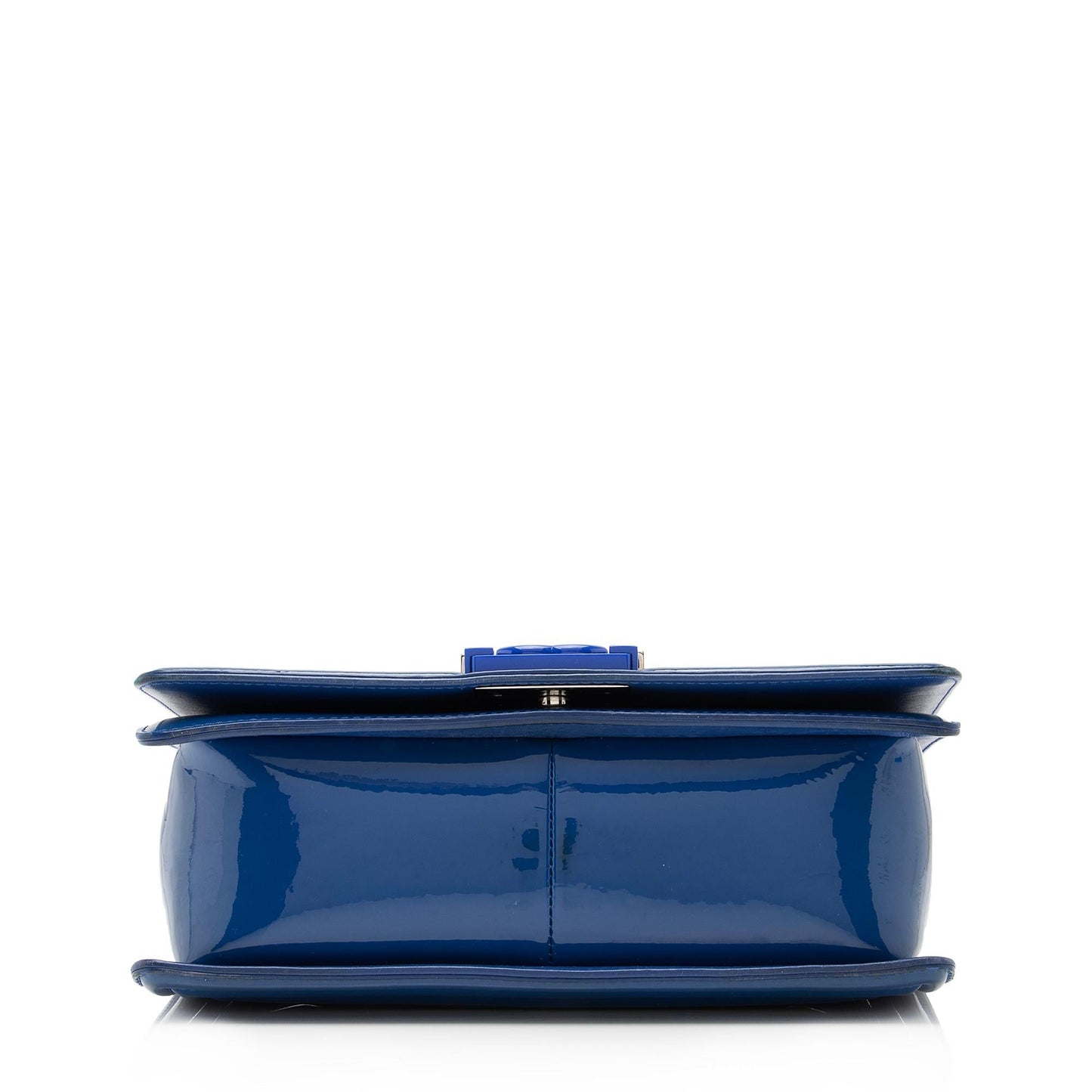 Chanel Patent Leather Plexiglass Medium Boy Bag (SHF-23613)