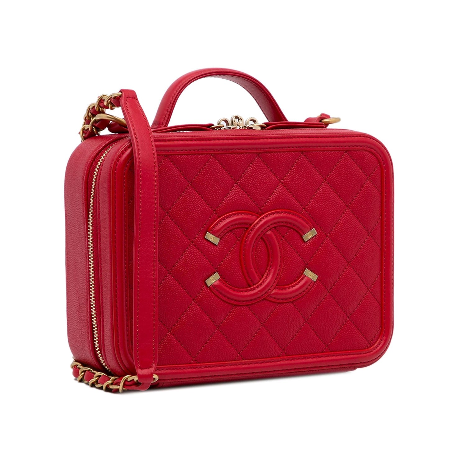 Chanel Small Caviar CC Filigree Vanity Bag (SHG-tNIN6s)