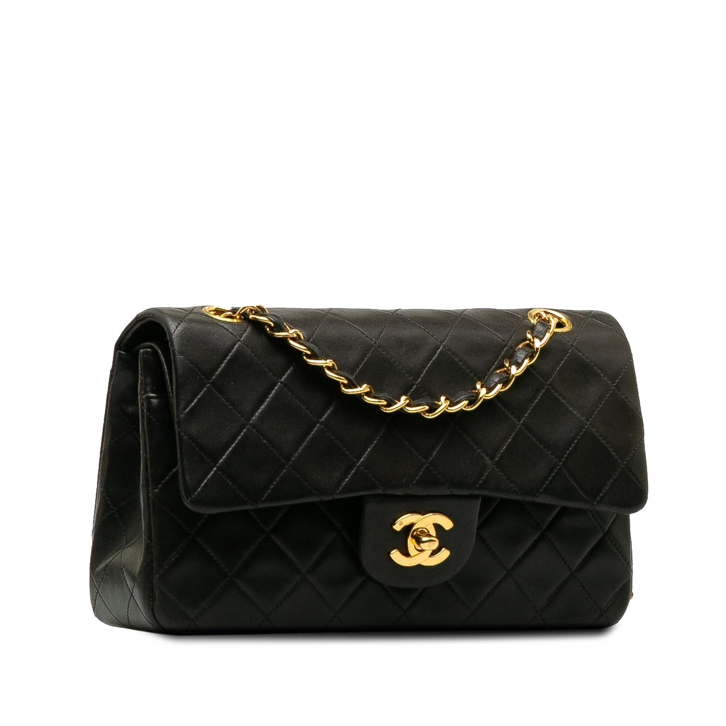 Chanel Small Classic Lambskin Double Flap Bag (SHG-U4aUjJ)
