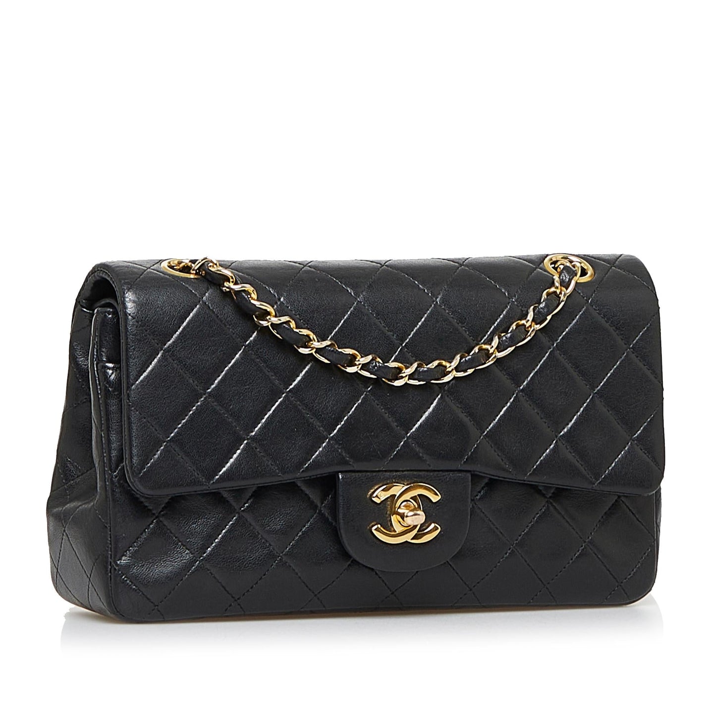 Chanel Small Classic Lambskin Double Flap (SHG-TKATGa)