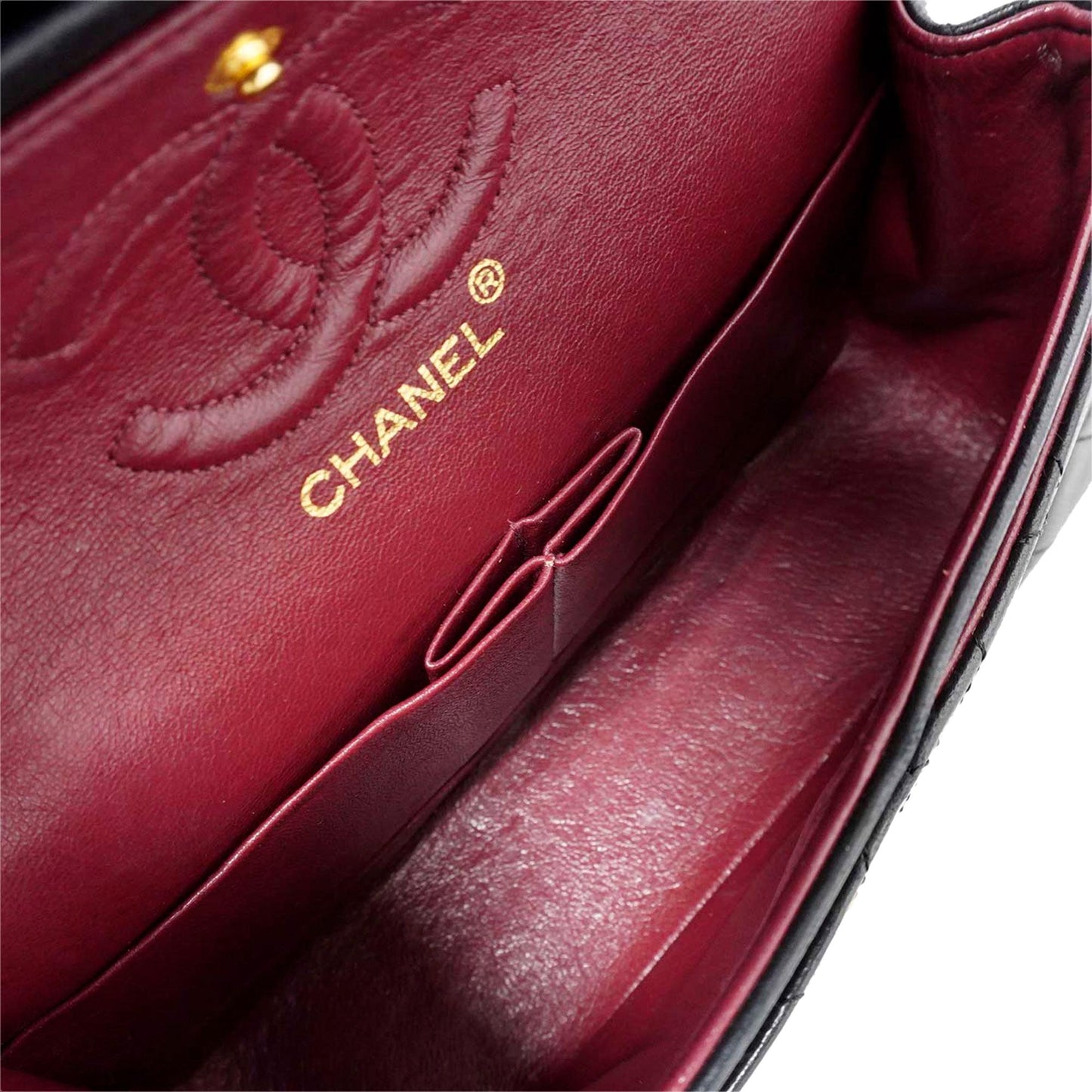 Chanel Small Classic Lambskin Double Flap (SHG-V7gfIJ)