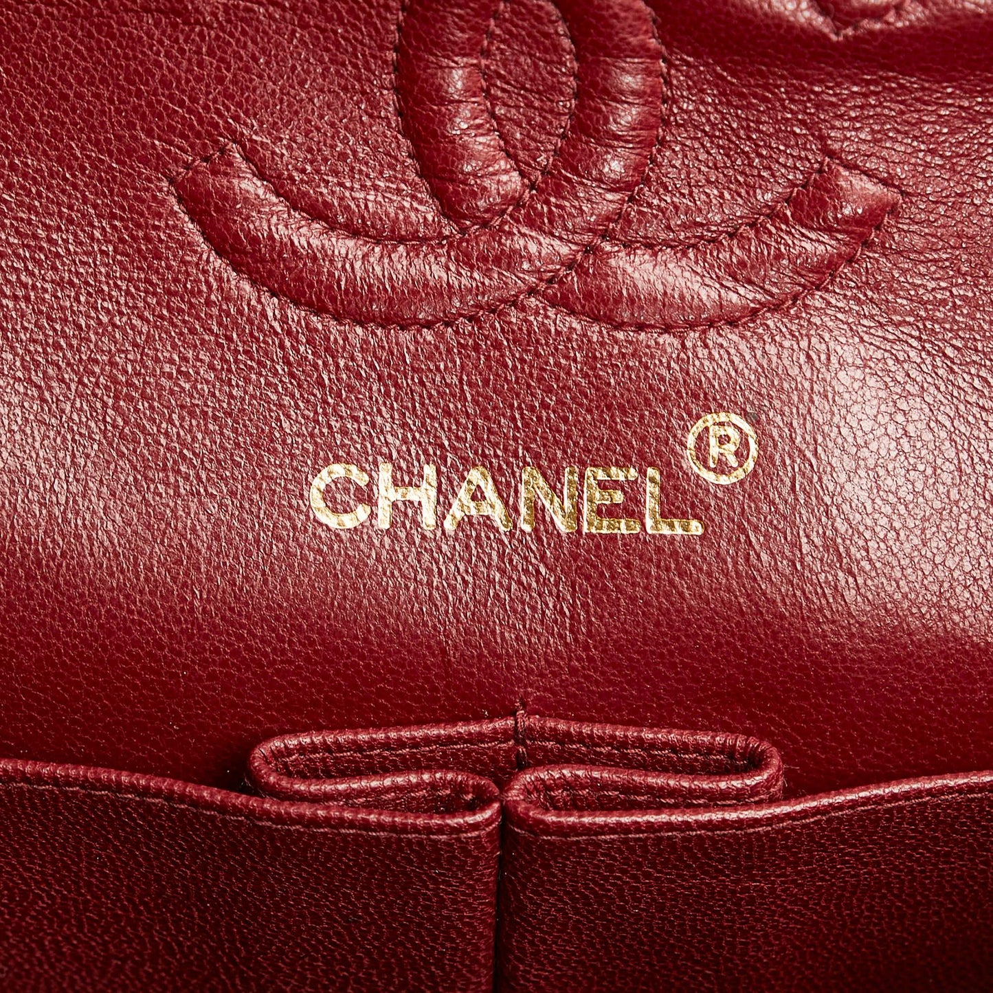 Chanel Small Classic Lambskin Leather Double Flap Bag (SHG-34199)