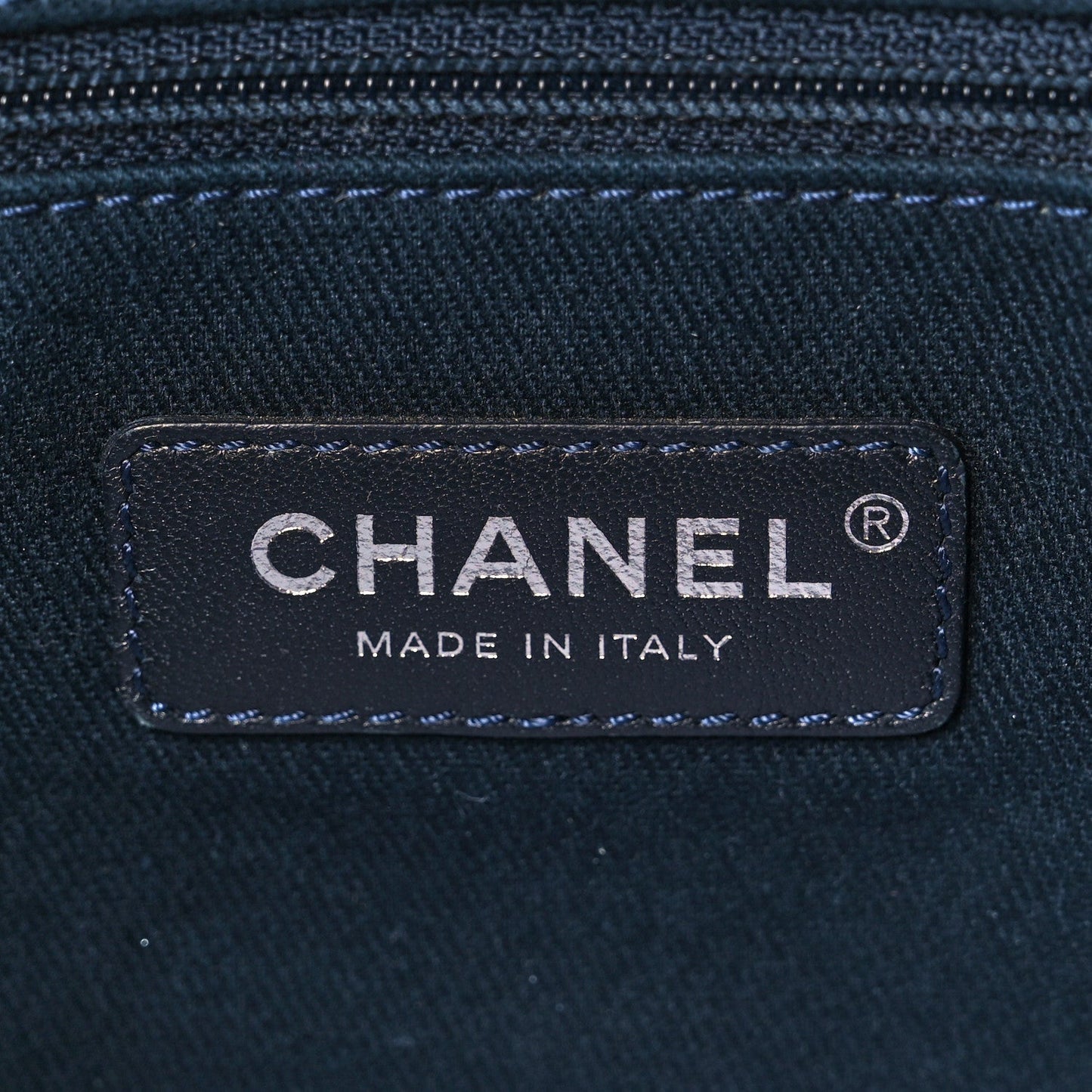 Chanel Small Deauville Tote Indigo Denim