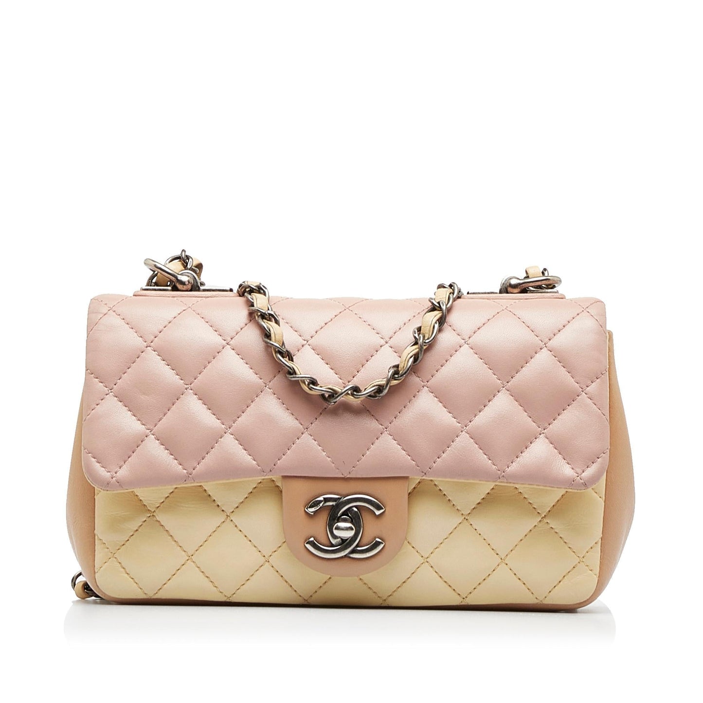 Chanel Small Lambskin Tricolor Single Flap (SHG-S9mL1J)