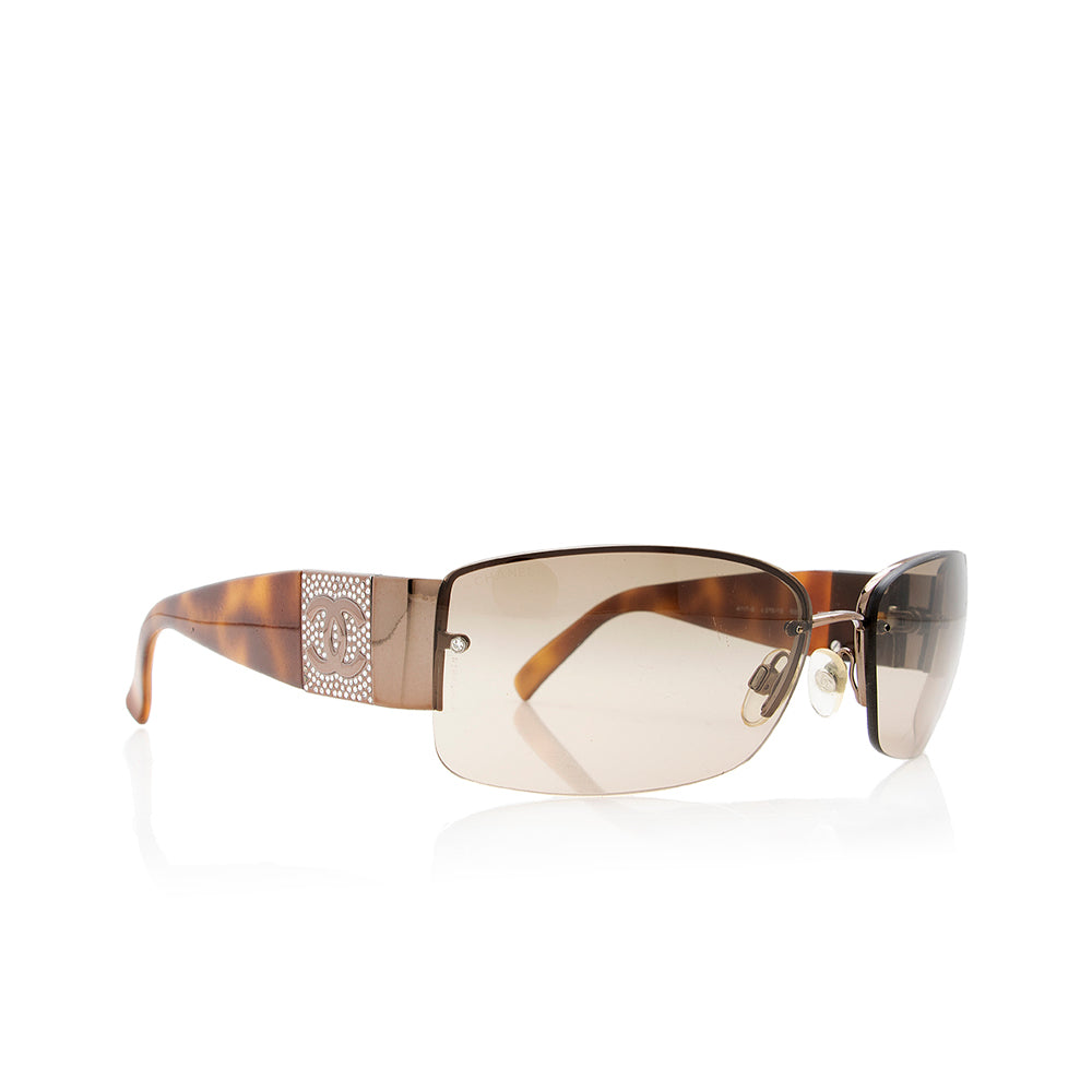 Chanel Swarovski Crystal CC Frameless Sunglasses (SHF-18717)