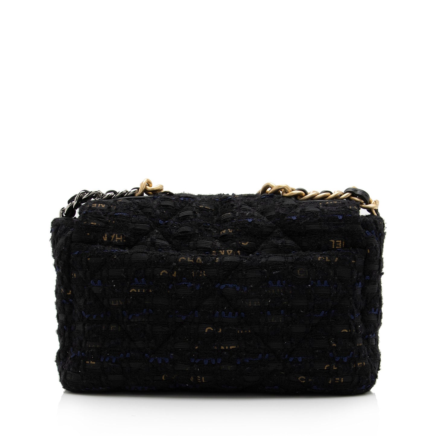 Chanel Tweed Ribbon 19 Medium Flap Shoulder Bag (SHF-xjNEFu)