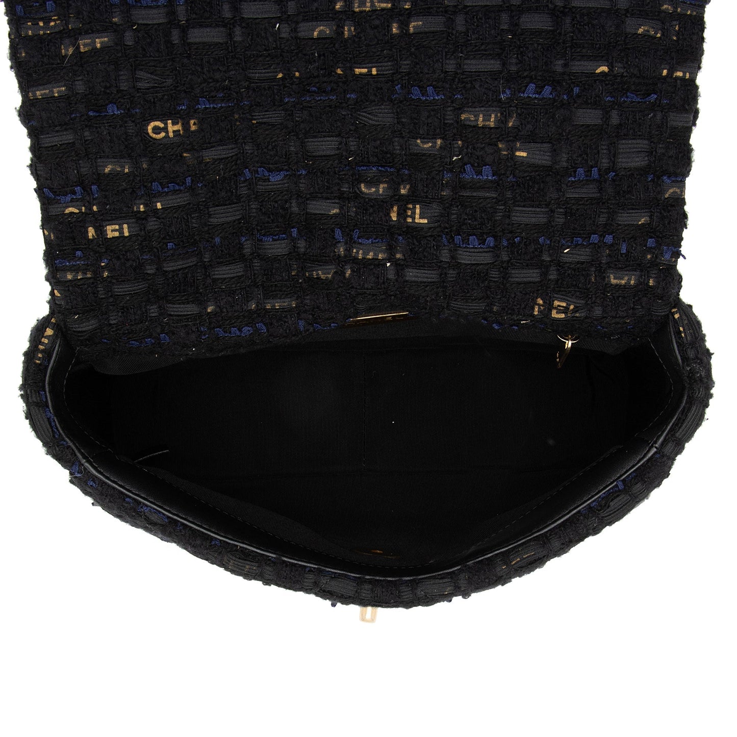 Chanel Tweed Ribbon 19 Medium Flap Shoulder Bag (SHF-xjNEFu)