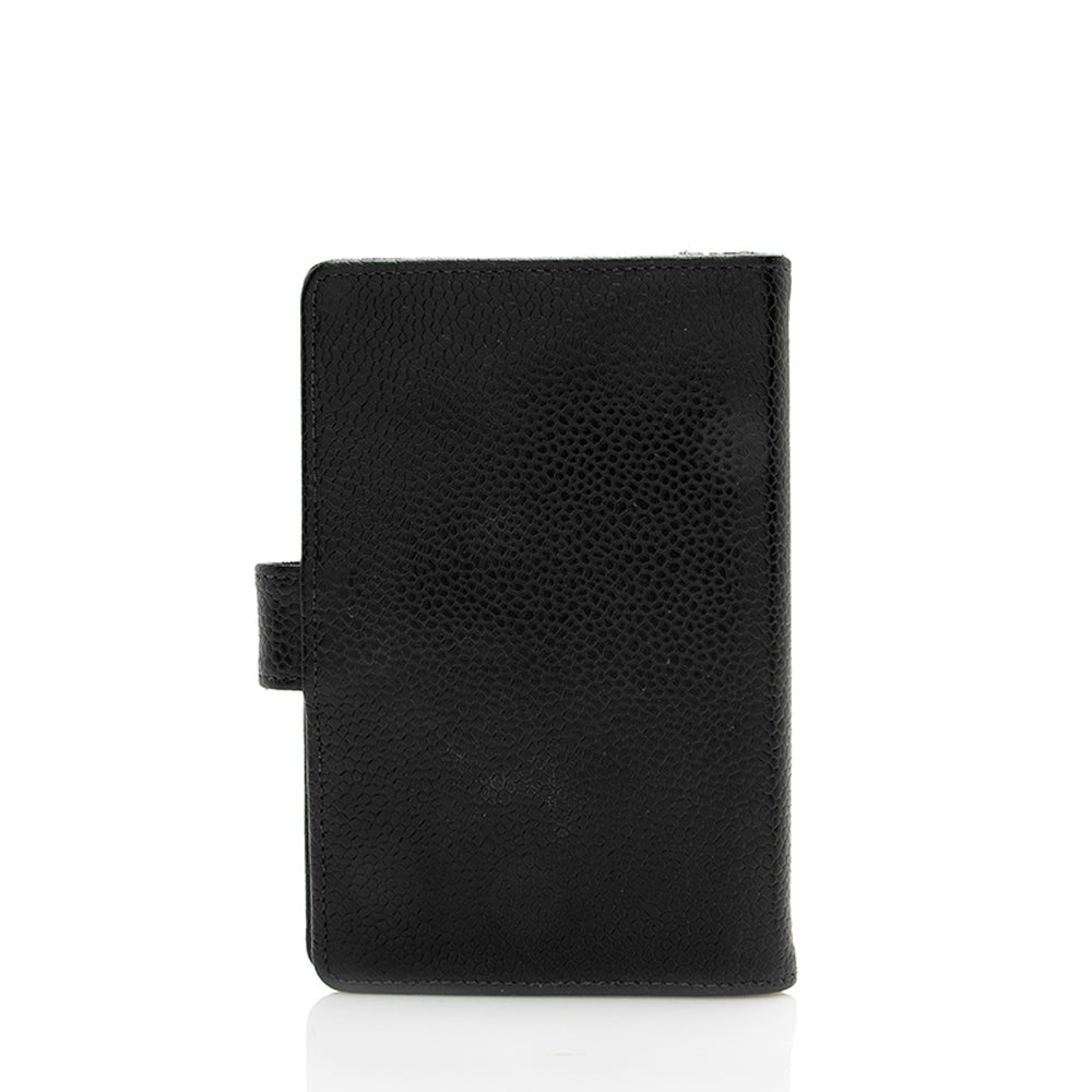 Chanel Vintage Caviar Leather CC Small Agenda Cover (SHF-18049)