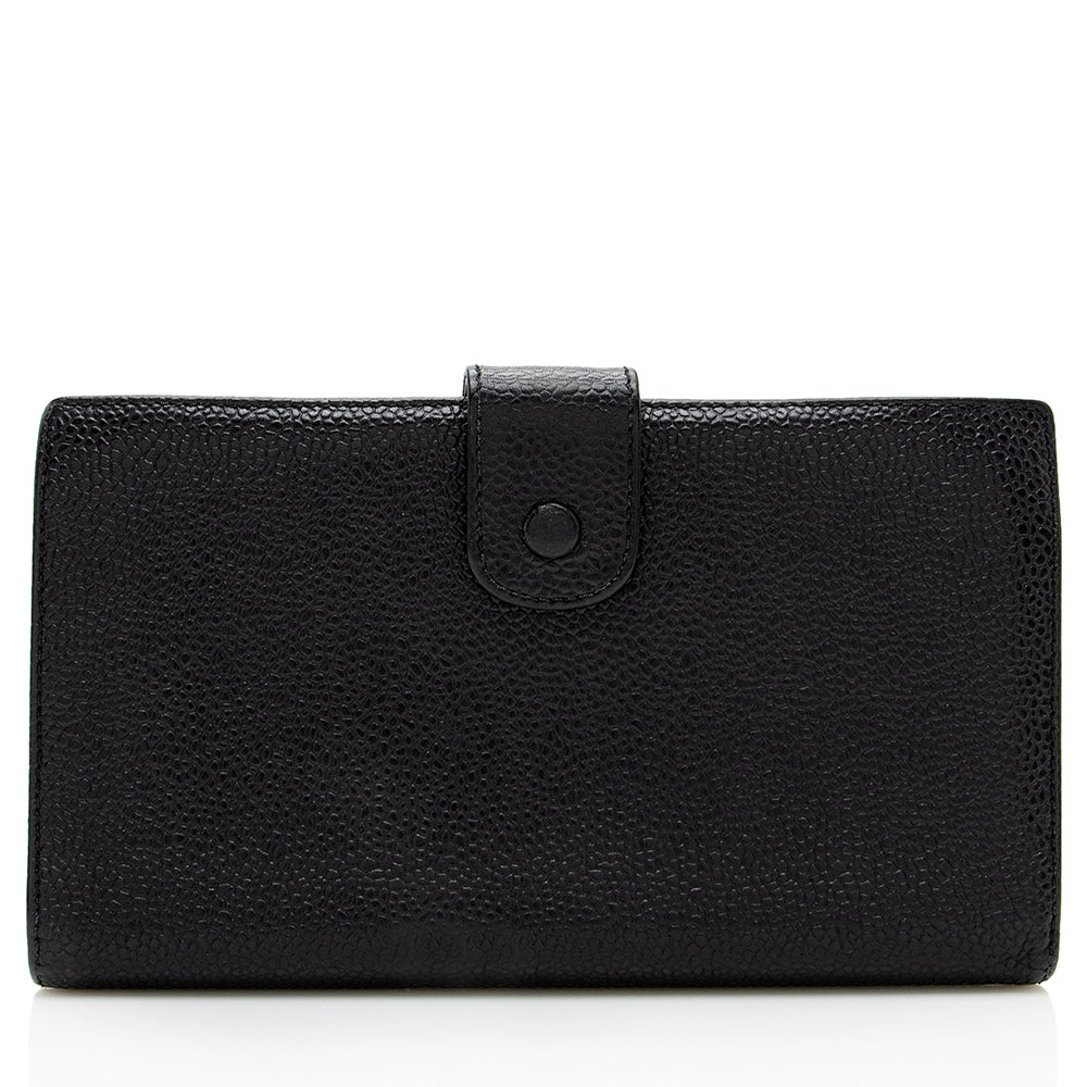 Chanel Vintage Caviar Leather Timeless French Purse Wallet (SHF-18000)
