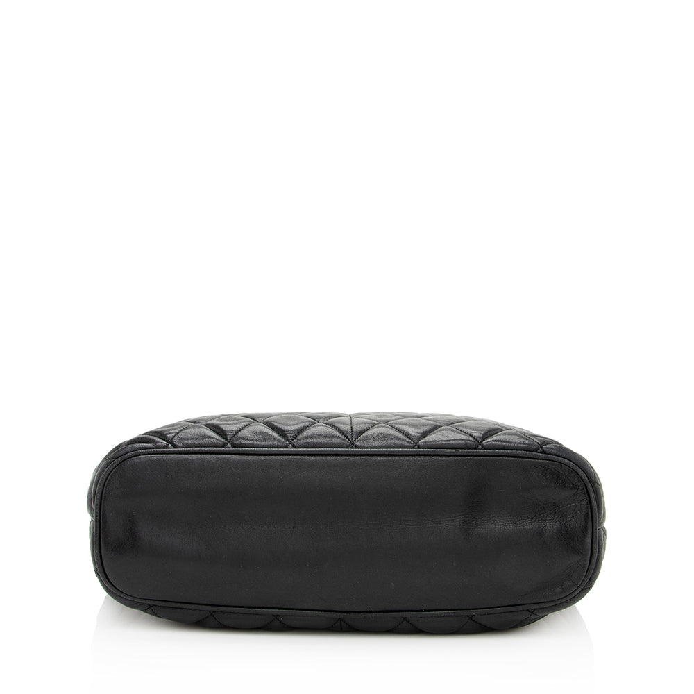 Chanel Vintage Lambskin Chain Shoulder Bag (SHF-19765)