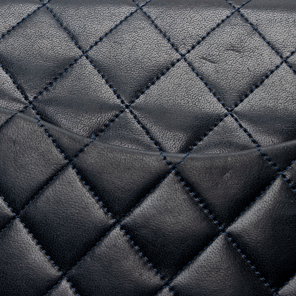 Chanel Vintage Lambskin Classic Medium Double Flap Bag (SHF-20208)