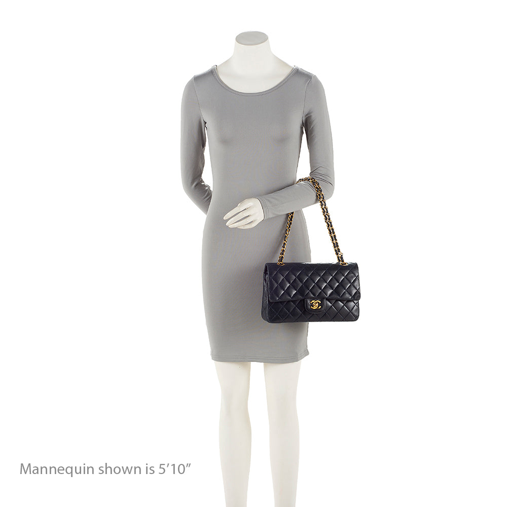 Chanel Vintage Lambskin Classic Medium Double Flap Bag (SHF-20208)