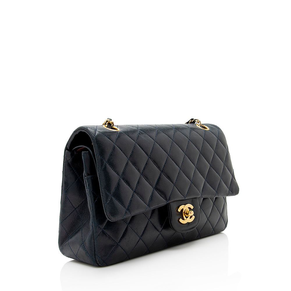 Chanel Vintage Lambskin Classic Medium Double Flap Bag (SHF-20208)