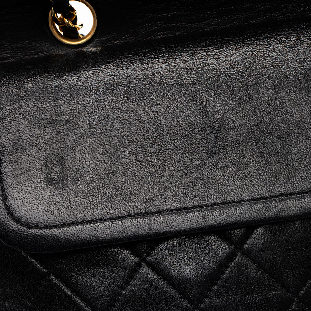 Chanel Vintage Lambskin Classic Medium Double Flap Bag (SHF-20428)