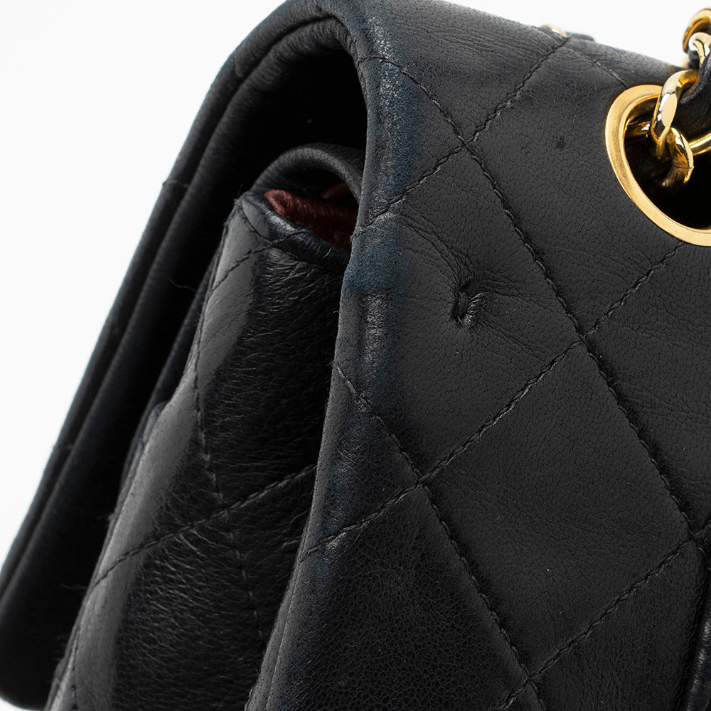 Chanel Vintage Lambskin Classic Medium Double Flap Bag (SHF-20428)