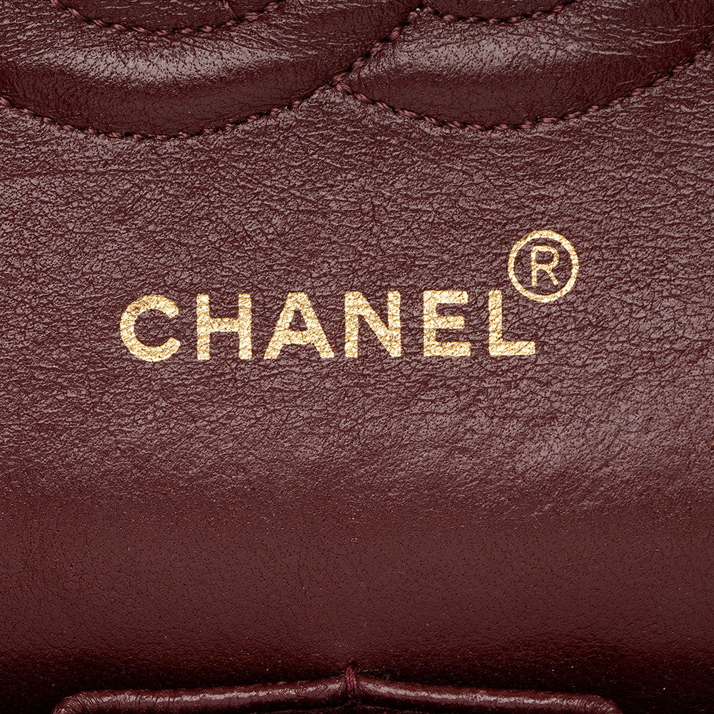 Chanel Vintage Lambskin Classic Medium Double Flap Bag (SHF-20428)