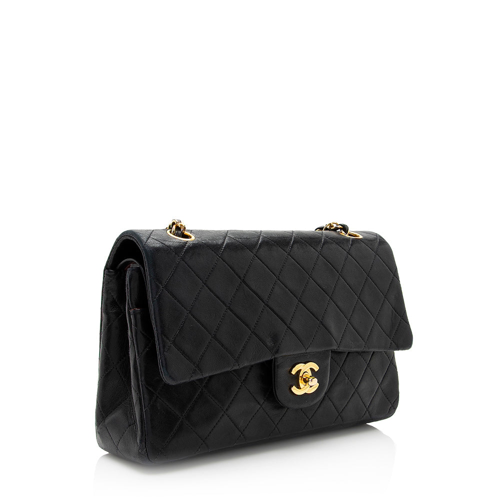 Chanel Vintage Lambskin Classic Medium Double Flap Bag (SHF-20428)