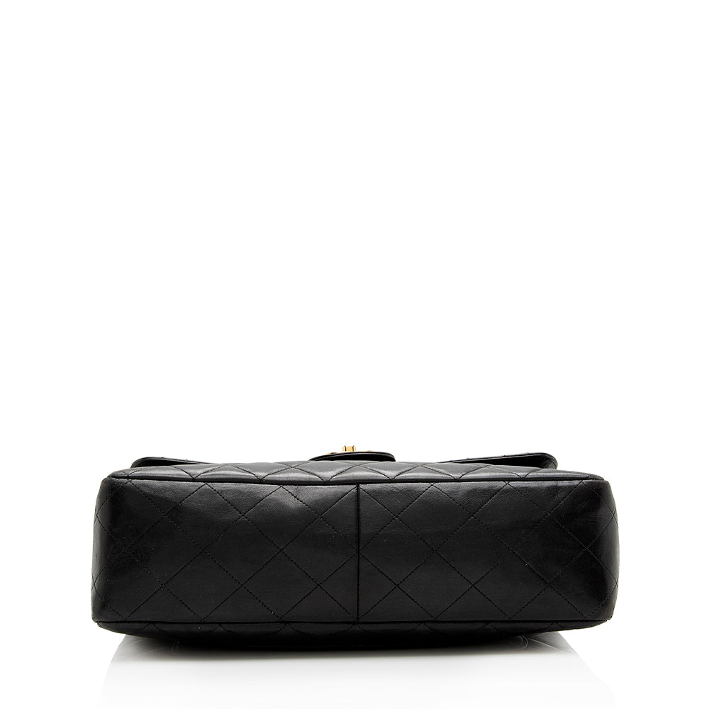 Chanel Vintage Lambskin Jumbo Single Flap Bag - FINAL SALE (SHF-18413)