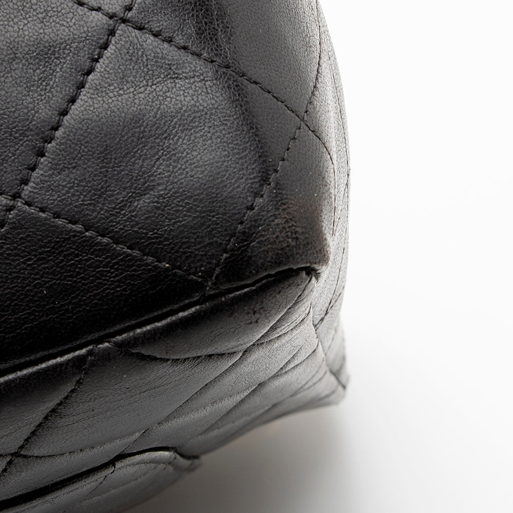 Chanel Vintage Lambskin Jumbo Single Flap Bag - FINAL SALE (SHF-18413)