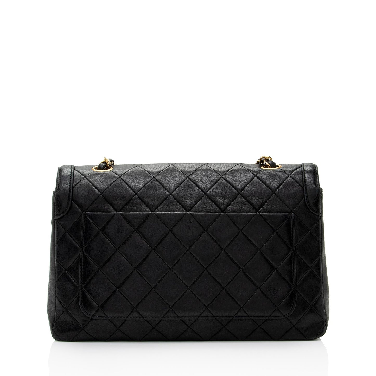 Chanel Vintage Lambskin Medium Single Flap Bag (SHF-jQAZoL)