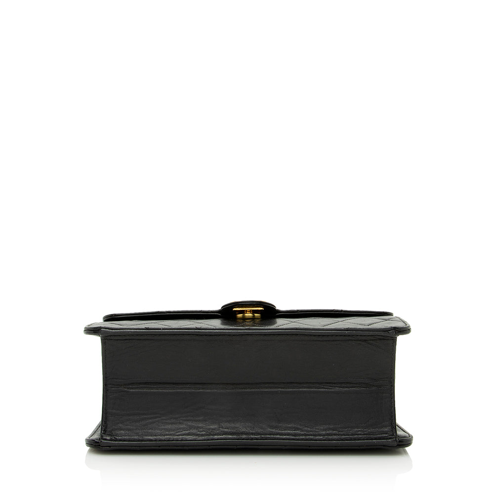 Chanel Vintage Lambskin Small Snap Flap Bag (SHF-21730)