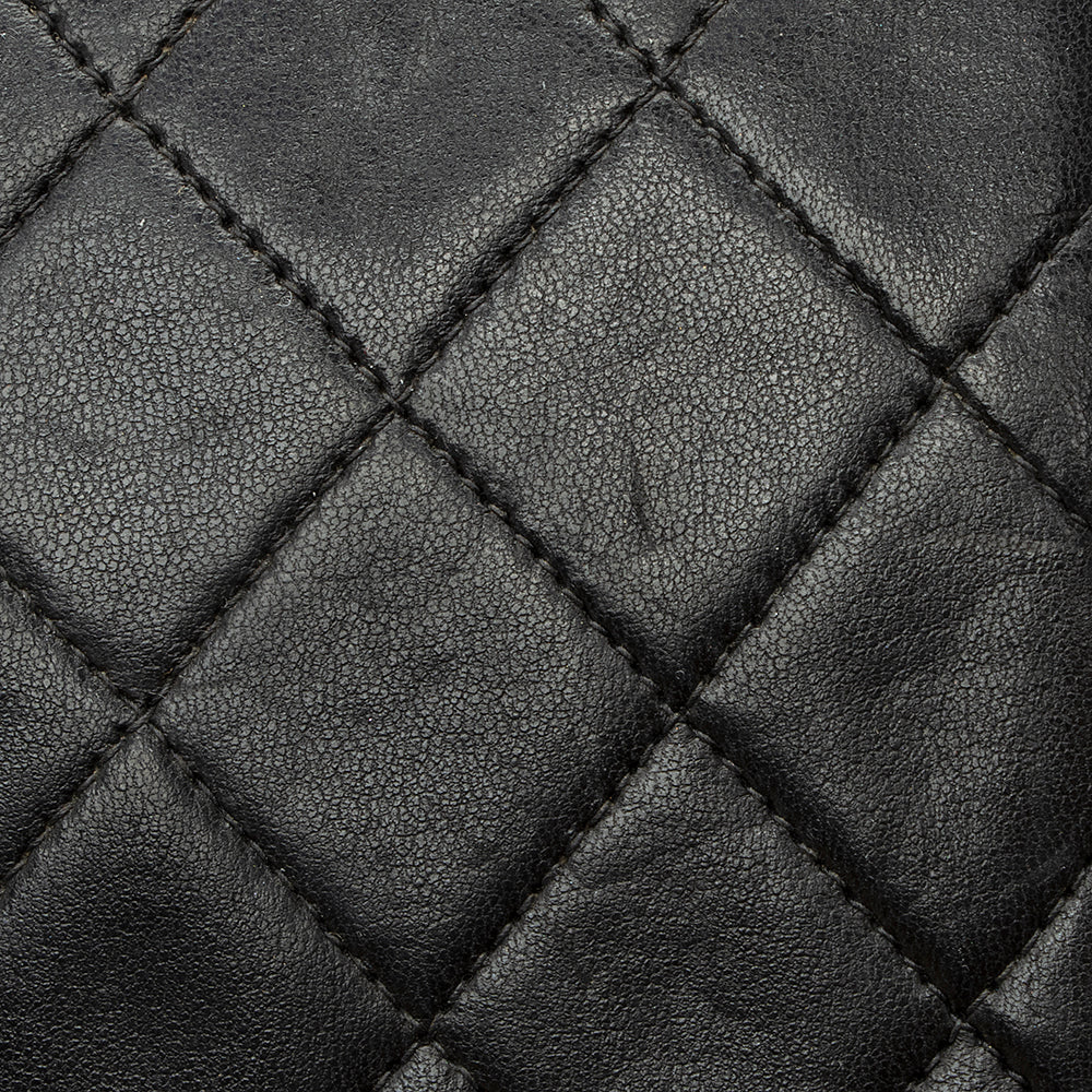 Chanel Vintage Lambskin Small Snap Flap Bag (SHF-21730)