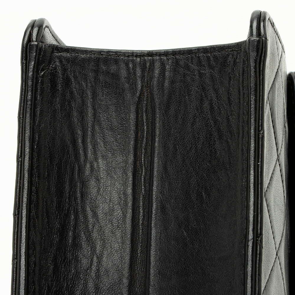 Chanel Vintage Lambskin Small Snap Flap Bag (SHF-21730)