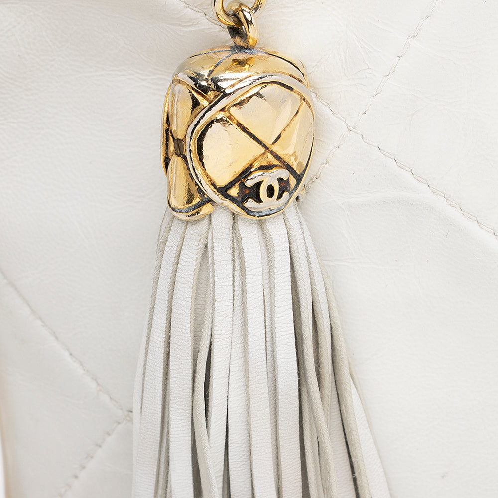 Chanel Vintage Lambskin Tassel Shoulder Bag (SHF-20875)
