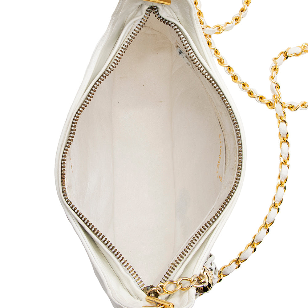 Chanel Vintage Lambskin Tassel Shoulder Bag (SHF-20875)