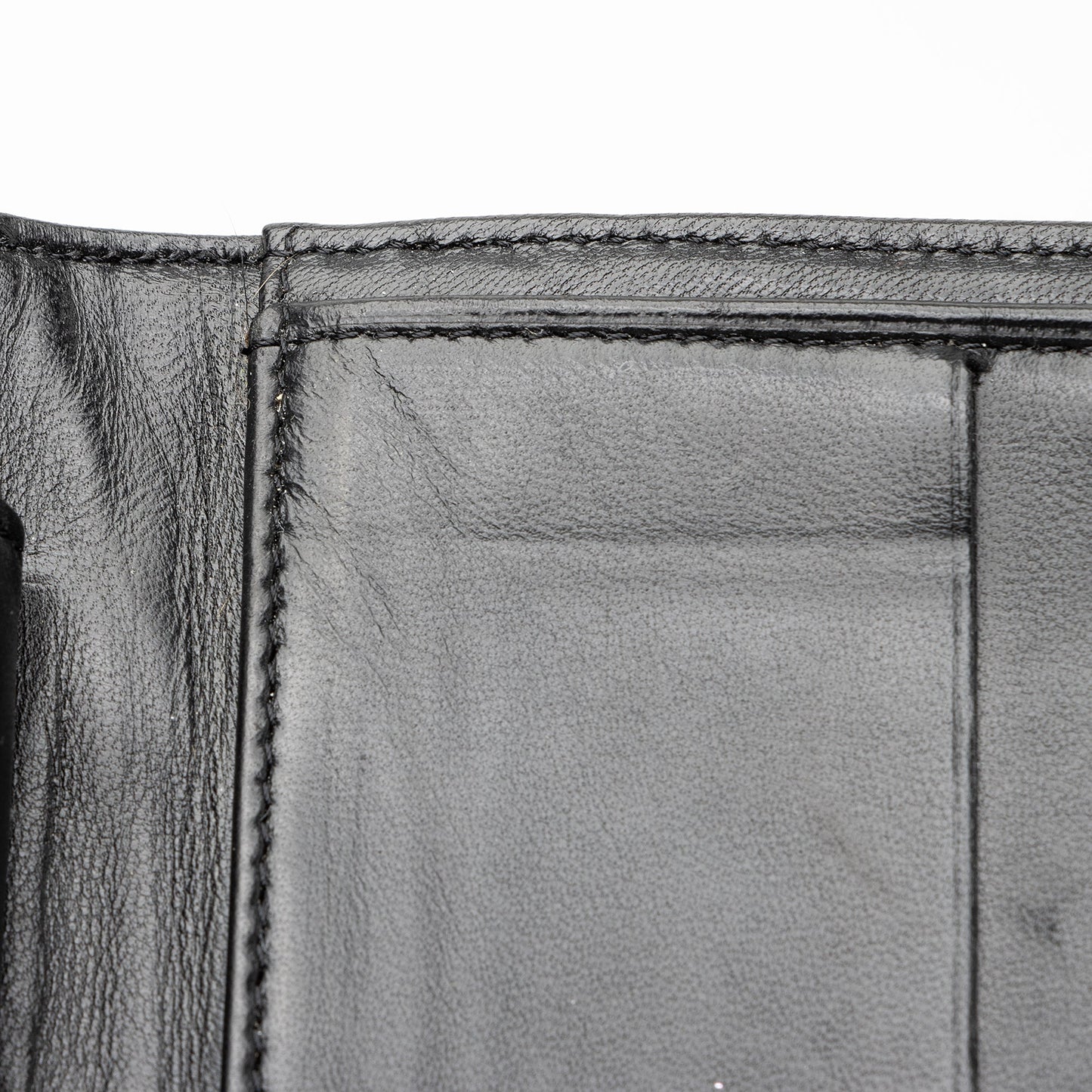 Chanel Vintage Patent Leather Chocolate Bar Wallet (SHF-22754)