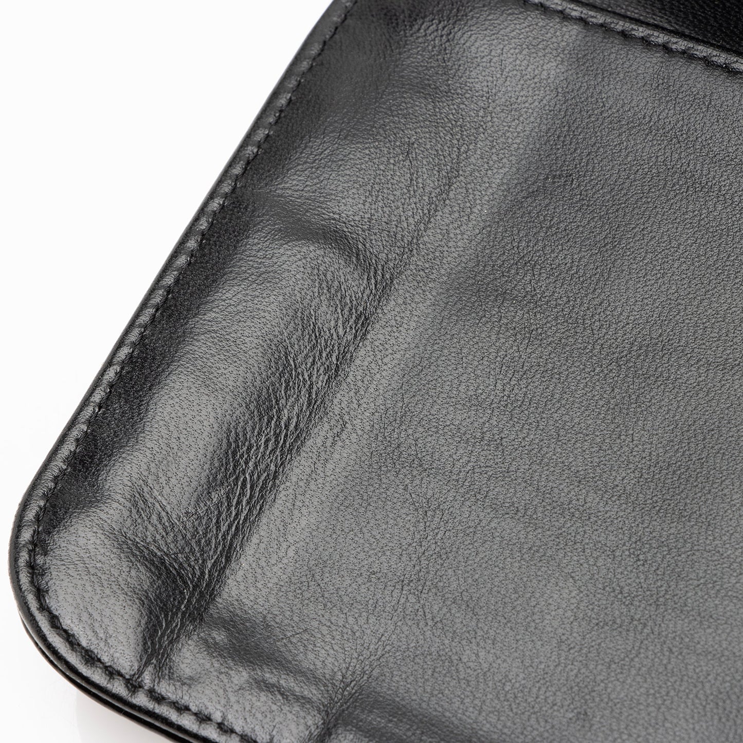 Chanel Vintage Patent Leather Chocolate Bar Wallet (SHF-22754)