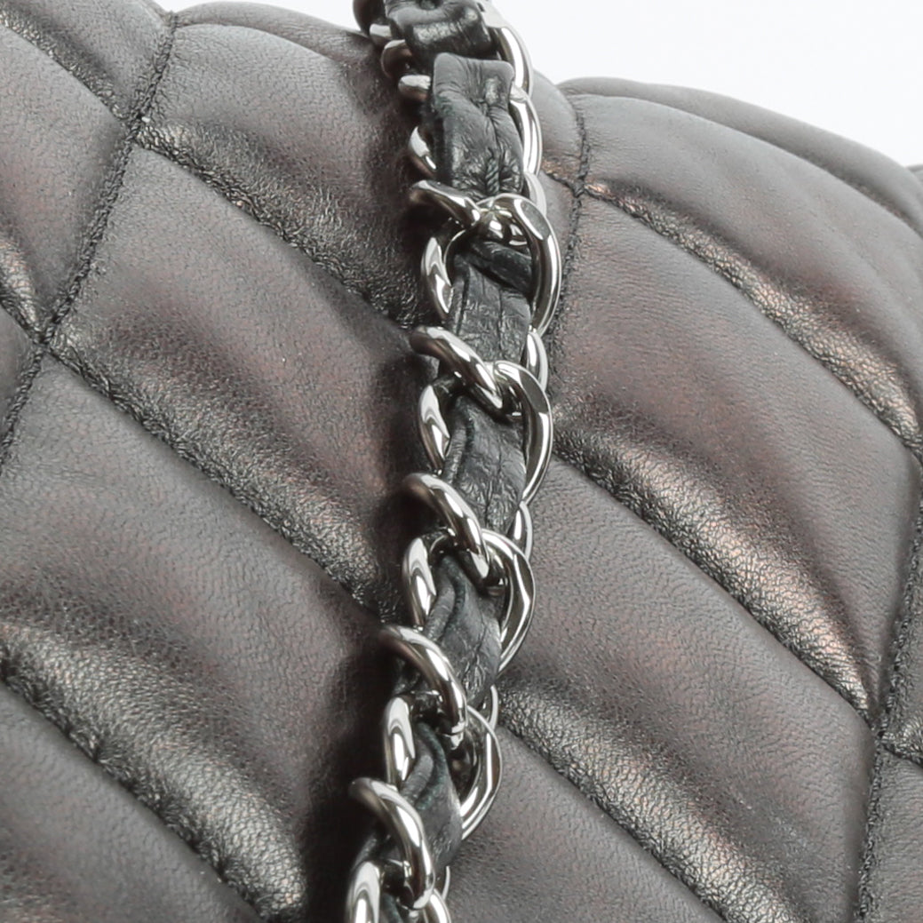CHANEL Maxi 3 Accordion Flap Black Bag OUTLET FINAL SALE