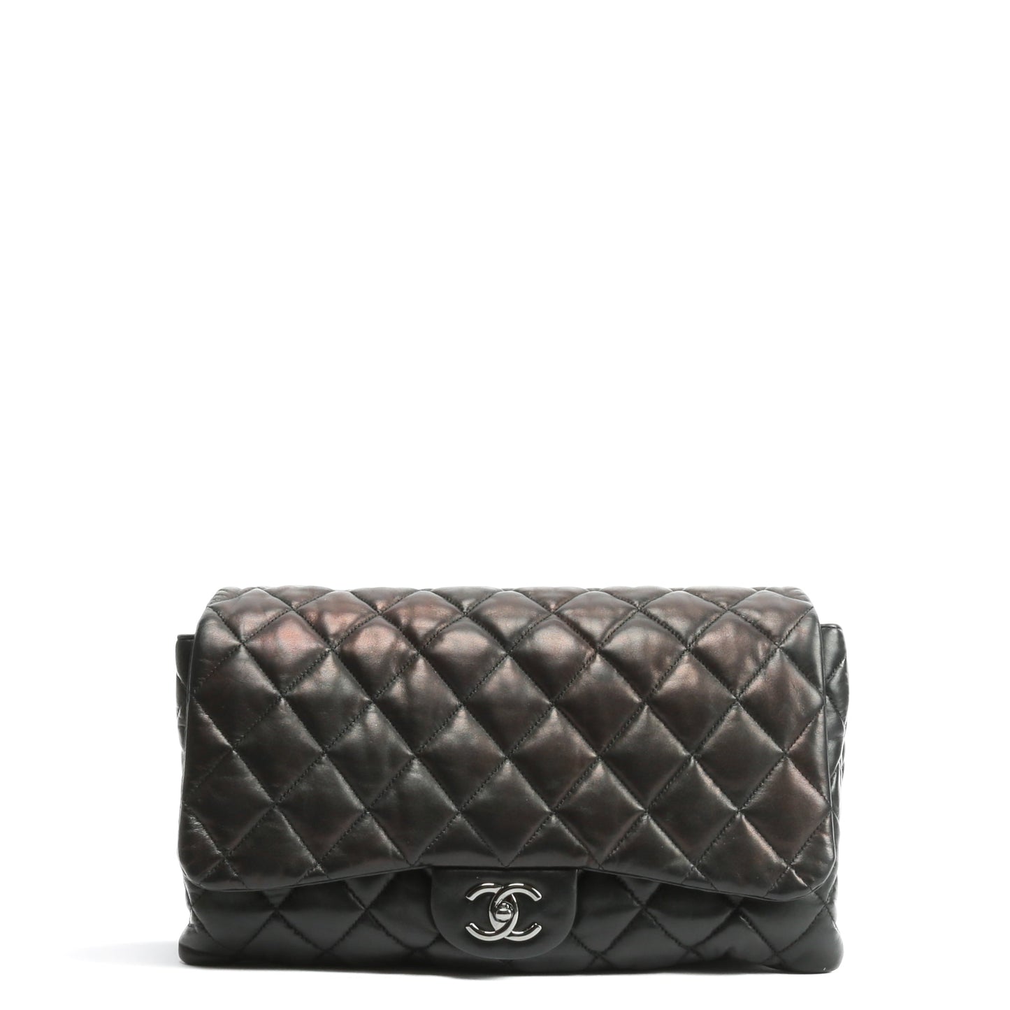 CHANEL Maxi 3 Accordion Flap Black Bag OUTLET FINAL SALE