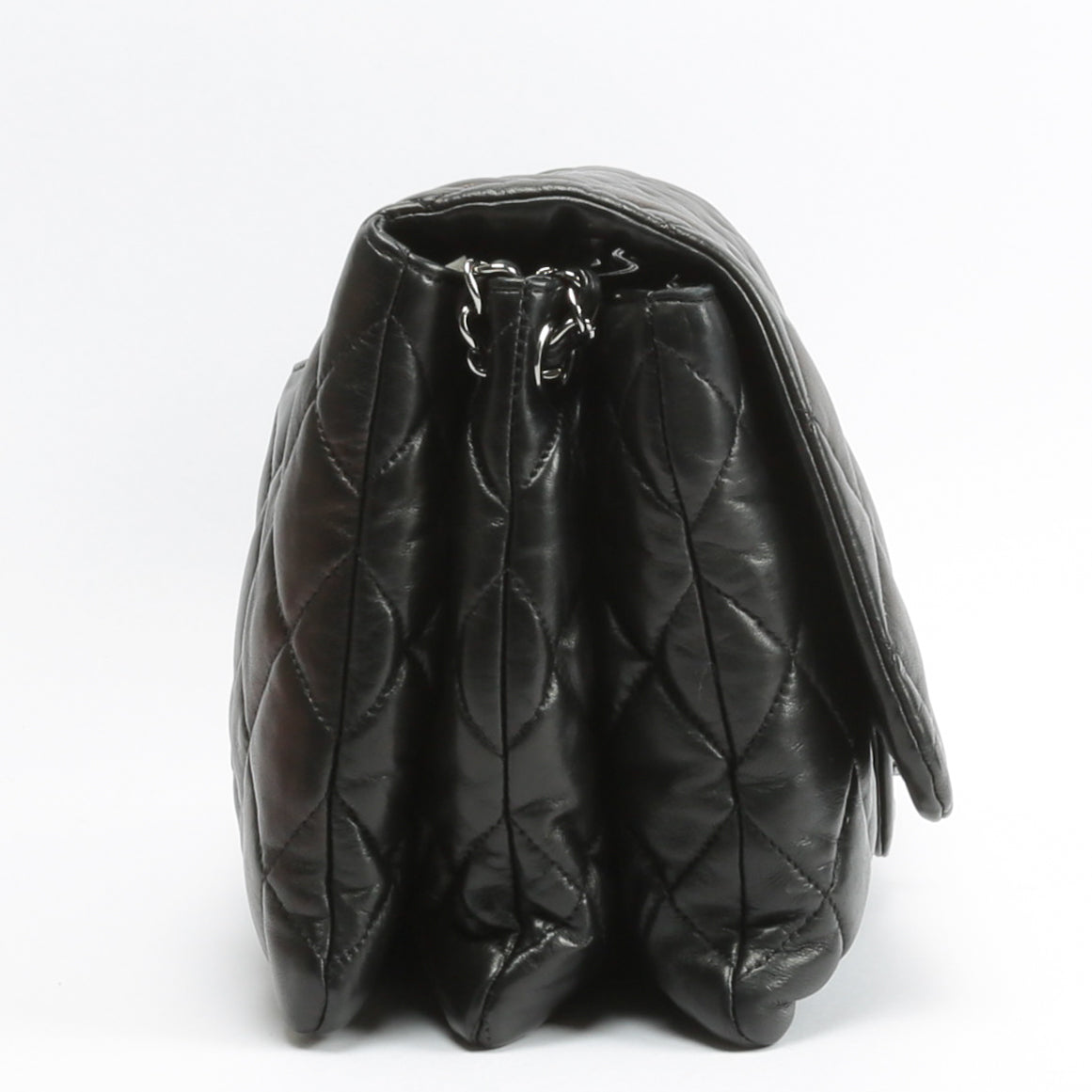 CHANEL Maxi 3 Accordion Flap Black Bag OUTLET FINAL SALE