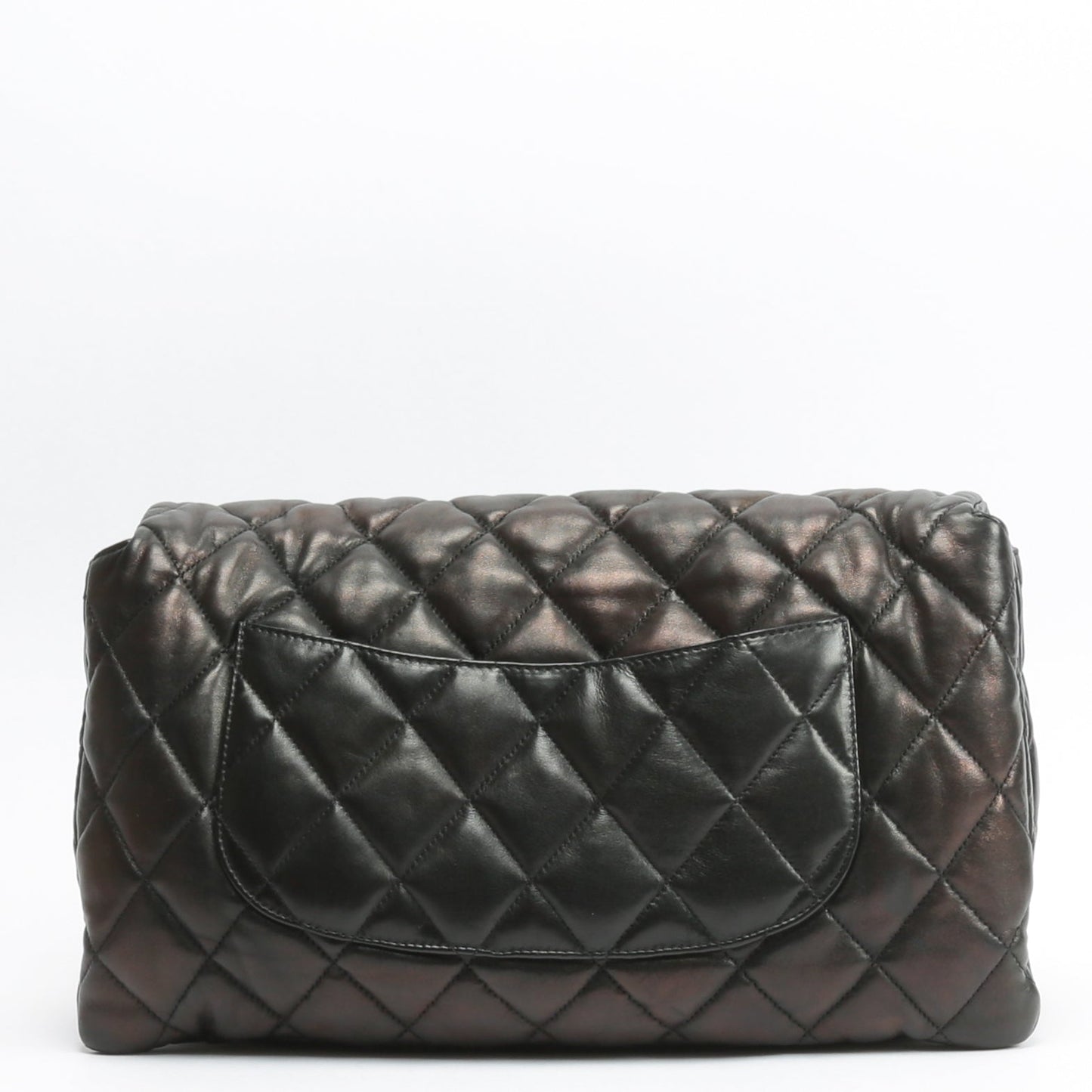 CHANEL Maxi 3 Accordion Flap Black Bag OUTLET FINAL SALE